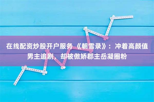 在线配资炒股开户服务 《朝雪录》：冲着高颜值男主追剧，却被傲娇郡主岳凝圈粉